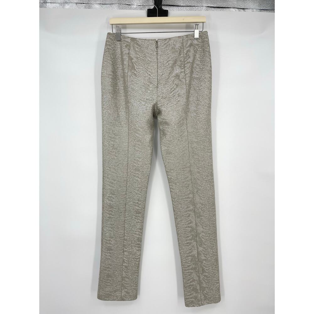 Zimmermann | NWT Coaster Metallic Split Pants in Champagne Silver Size 1 / US 6 - Picture 4 of 14